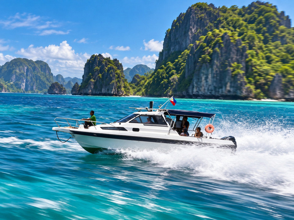 Kraken speedboat experience in Bacuit Bay, El Nido